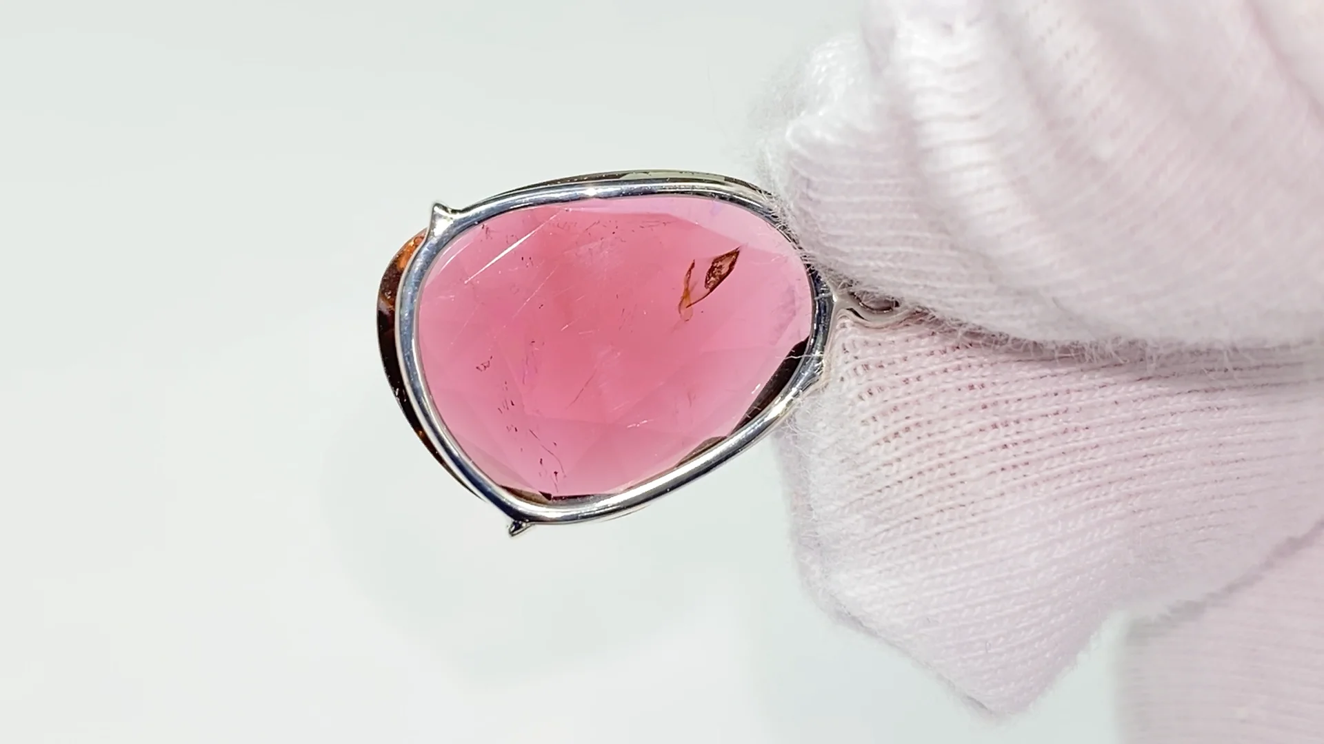 ピンクトルマリン ペンダントトップ SILVER925製 NO.15｜天然石ビーズ