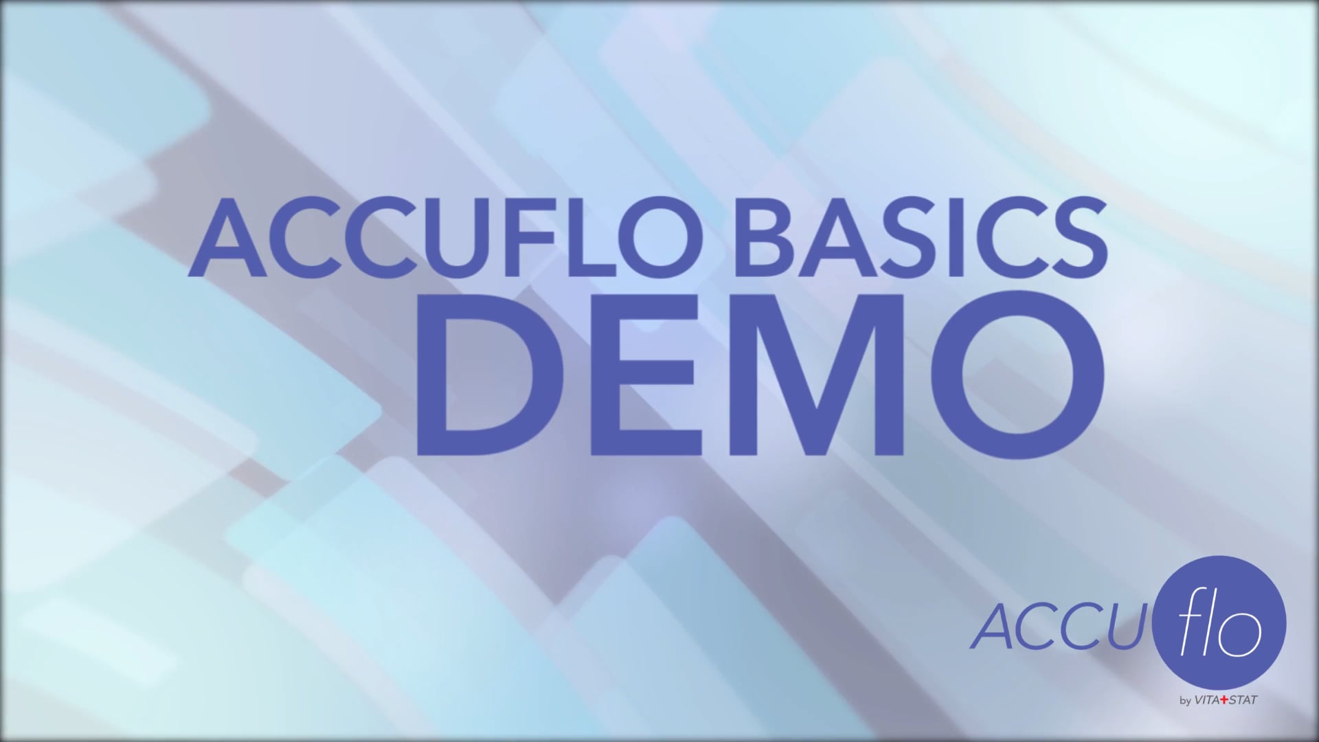 ACCUflo Demo The Basics on Vimeo