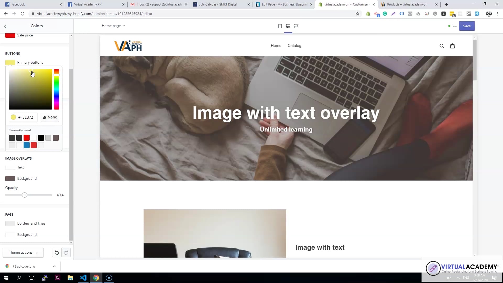 Video 08 - Other theme settings on Vimeo