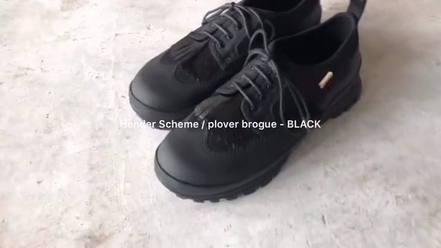 Hender Scheme / plover brogue - BLACK