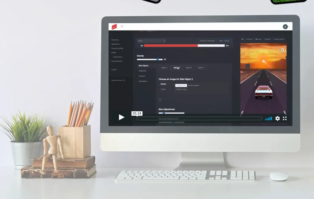 web sections USED on Vimeo