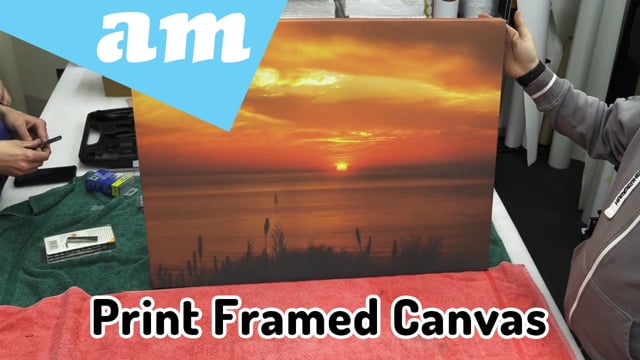 Maker Video: Framed Canvas Media for High Quality Fine Art Printing by Large Format Printer Explained