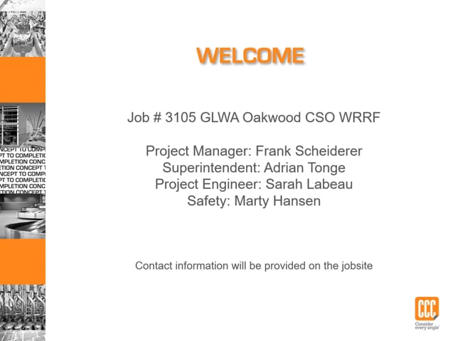 3105 GLWA CSO Oakwood Site Specific Orientation