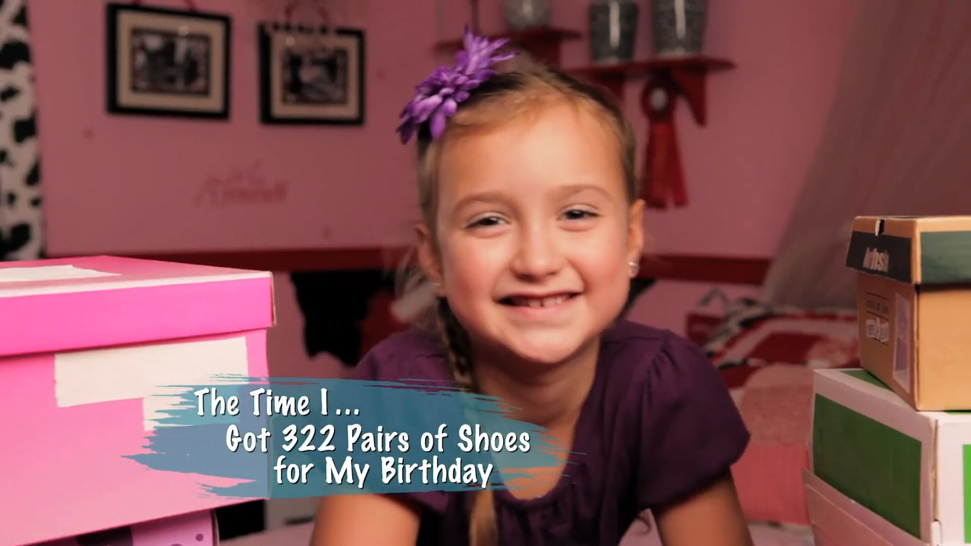 DISNEY CHANNEL:  THE TIME I “GOT 322 PAIRS of SHOES”