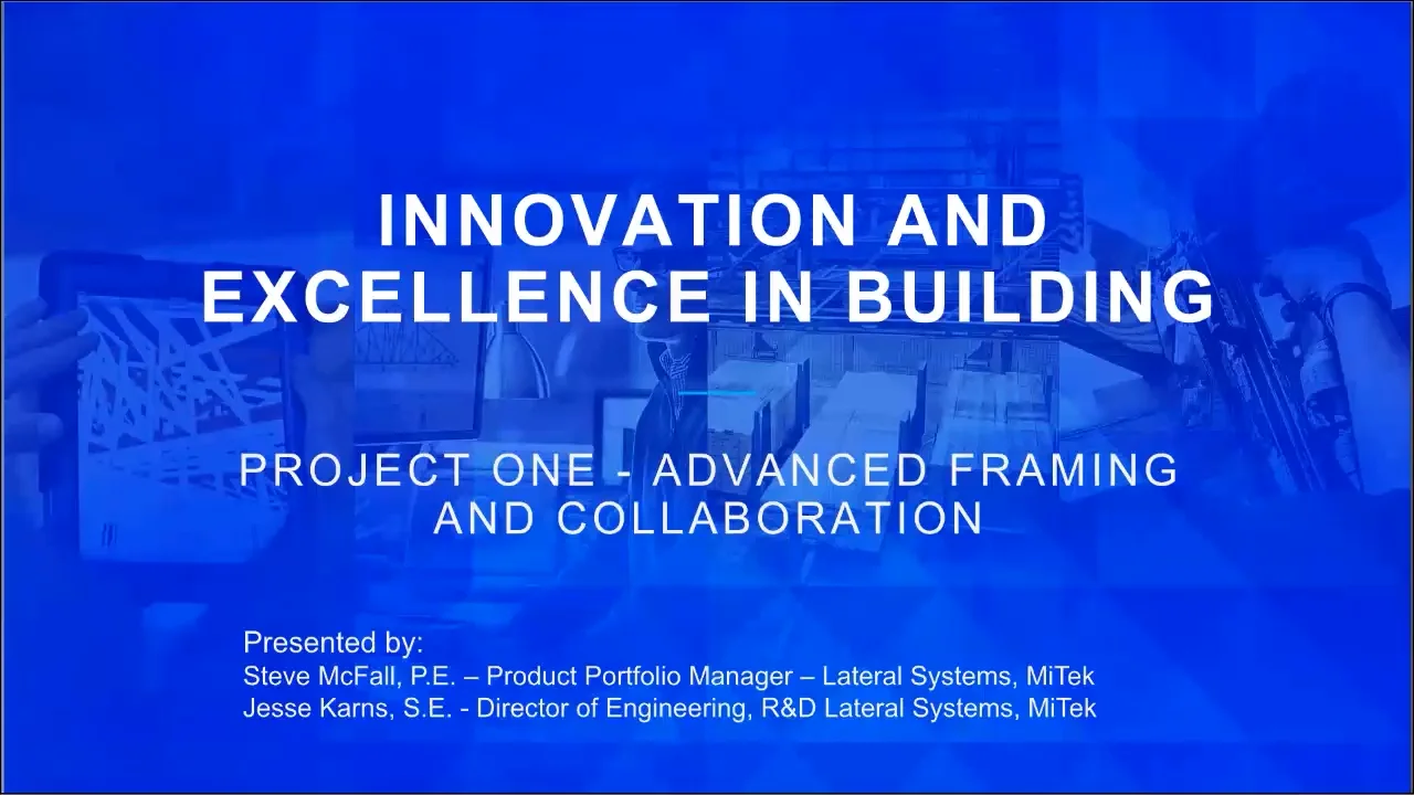 Innovation and Excellence in Building - Project One on Vimeo