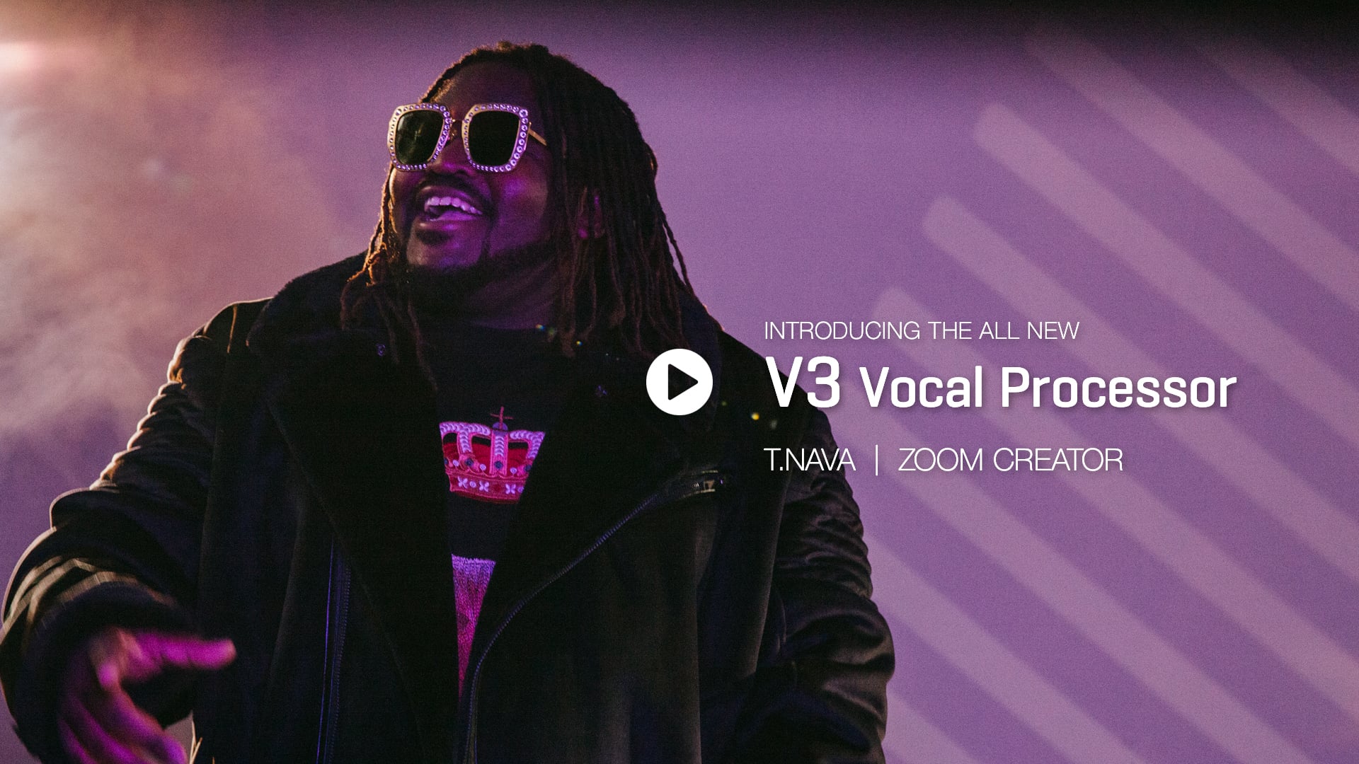 Zoom V3 vocal processor video