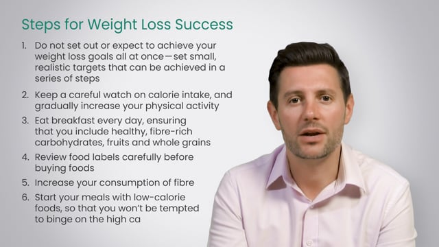 Module 04: The Effect of Protein, Fats and Sugar on a Diabetic Diet; Weight Loss and Exercise - Video Thumbnail