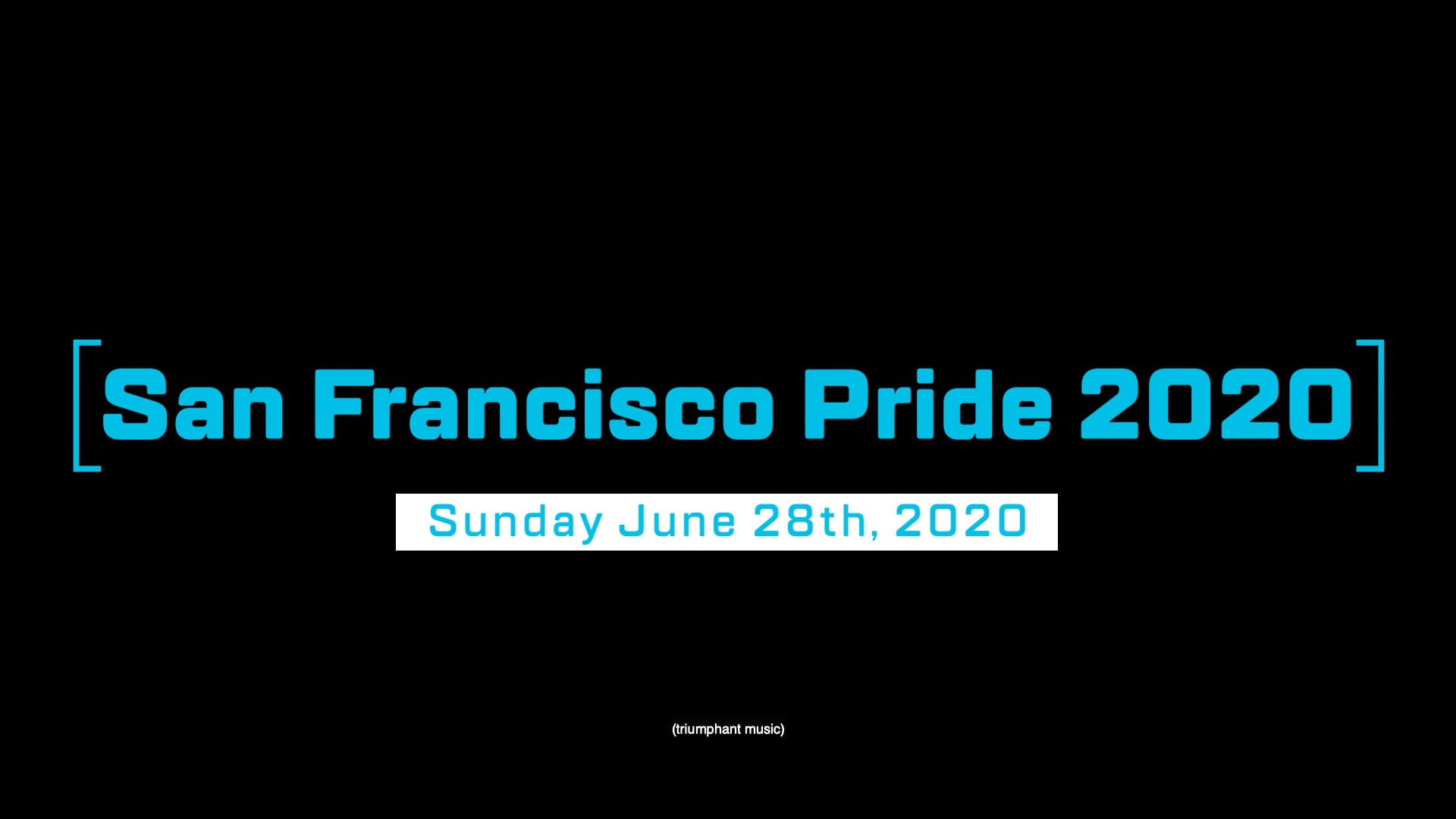 SF Pride Sunday 2020 Recap on Vimeo