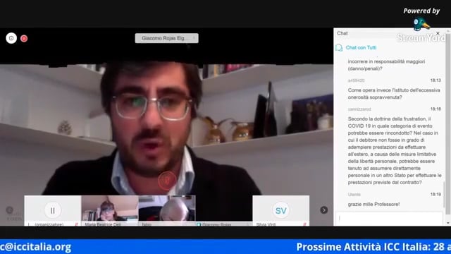 ICC Italia Live webinar Forza Maggiore