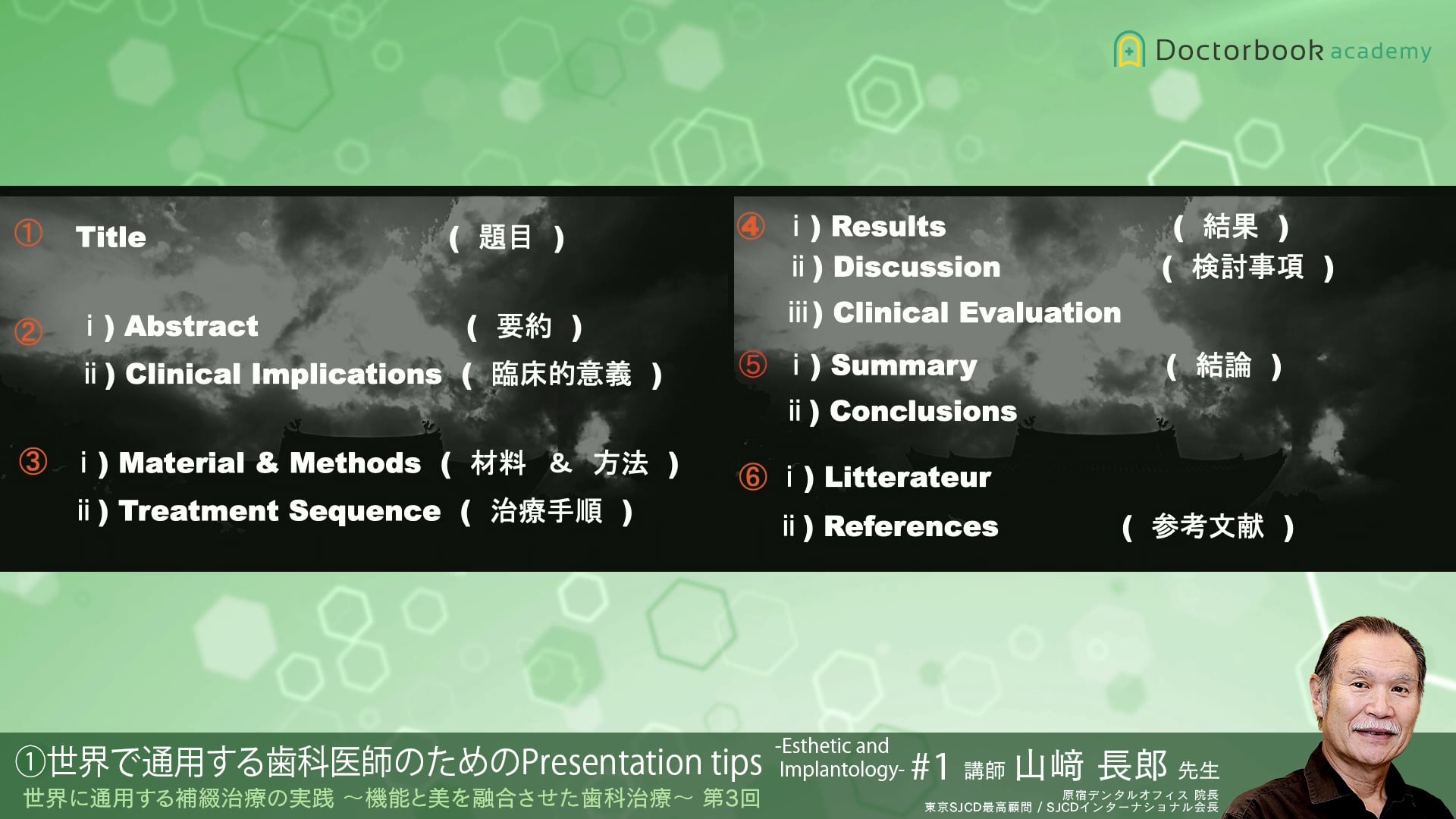 #1 世界で通用する歯科医師のためのPresentation tips -Esthetic and Implantology-