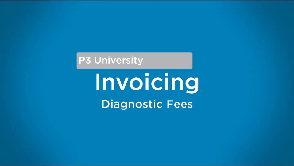 Invoicing Diagnostic Fees on Vimeo