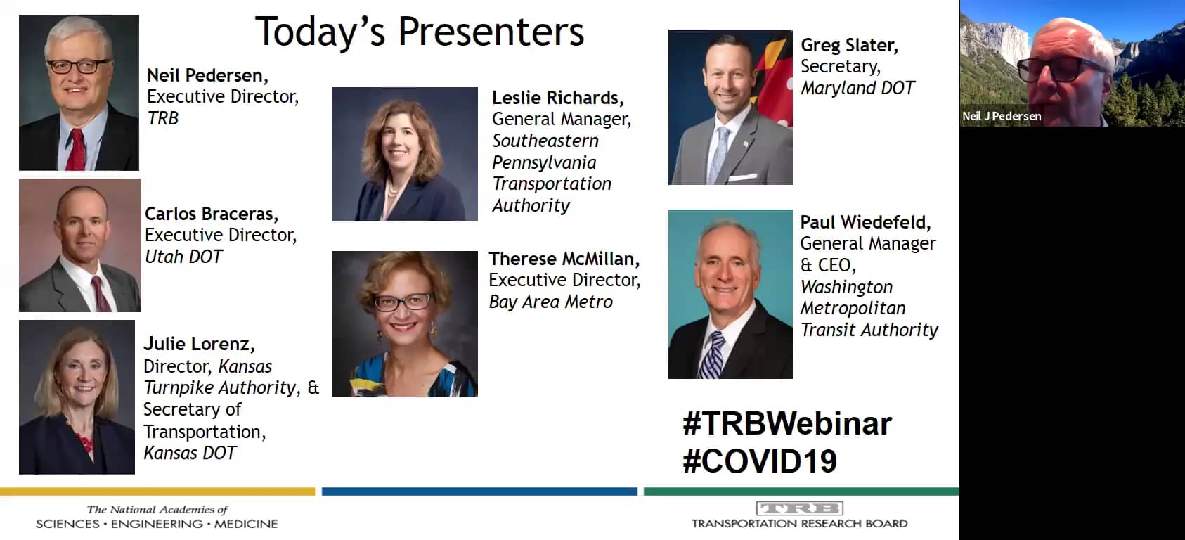TRB Webinar Transportation Asset Management in a COVID19 World on Vimeo