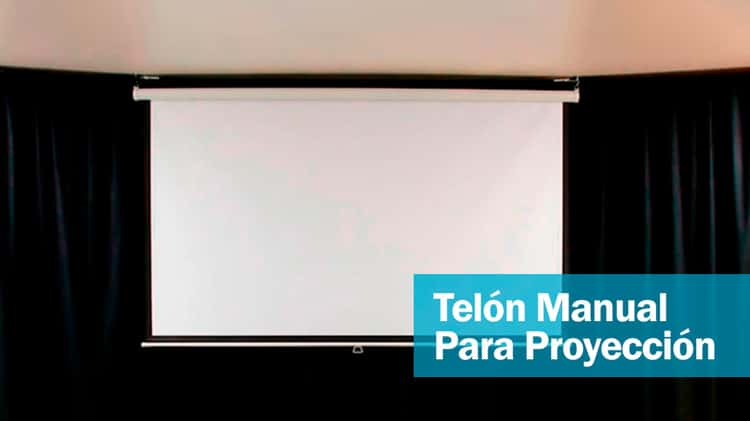 Telon manual de pared para proyeccion