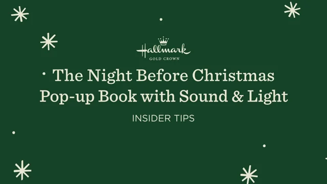 Hallmark the night before 2025 christmas pop up book