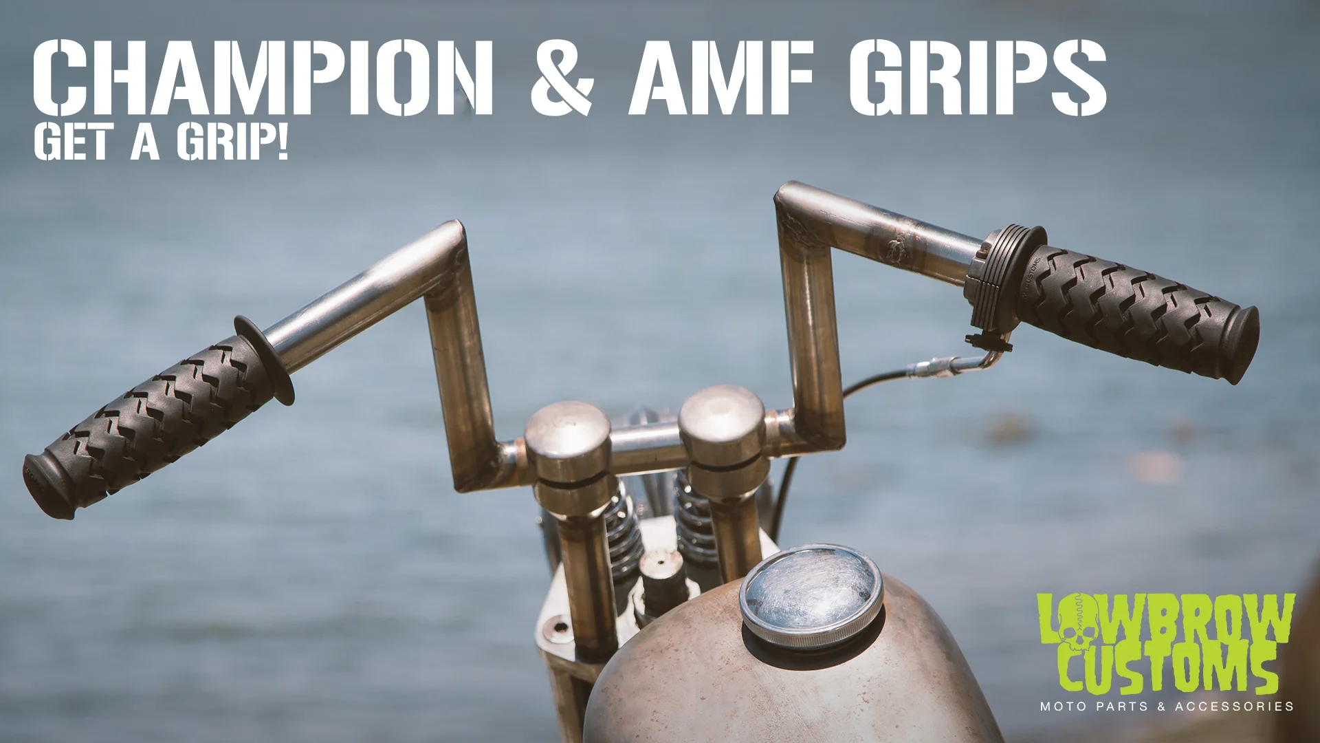 Lowbrow Customs Champion & AMF Motorcycle Grips Coming Out Soon for  Harley-Davidson, Choppers & More on Vimeo