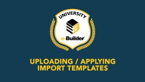 Uploading and Applying Import Templates