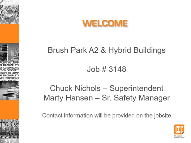 3148 Brush Park A2 - Hybrid Project Site Specific Safety Orientation
