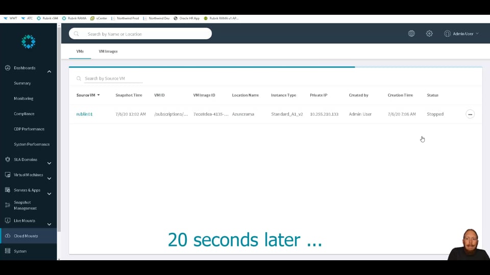 Rubrik CDM Azure CloudOn Tutorial
