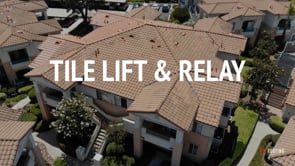 Aerial shots of Townhome Roofing Project