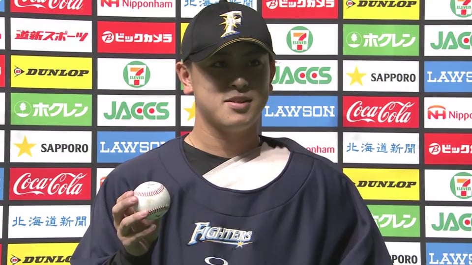 ファイターズ・河野投手ヒーローインタビュー 7/19 F-M