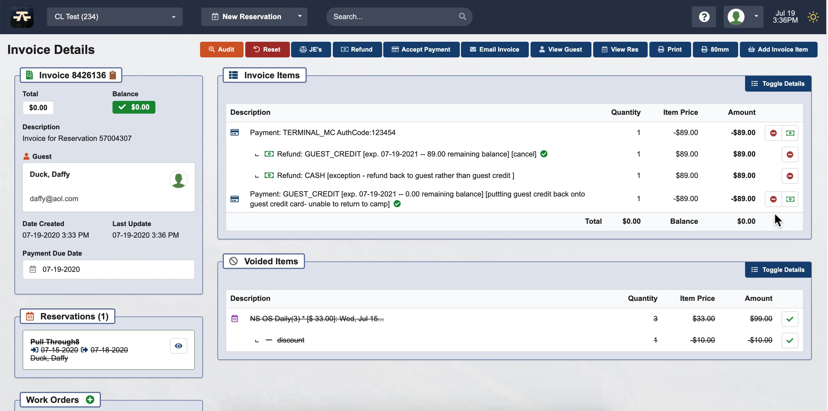 Training Videos - How to refund guest credit back to a guest on Vimeo