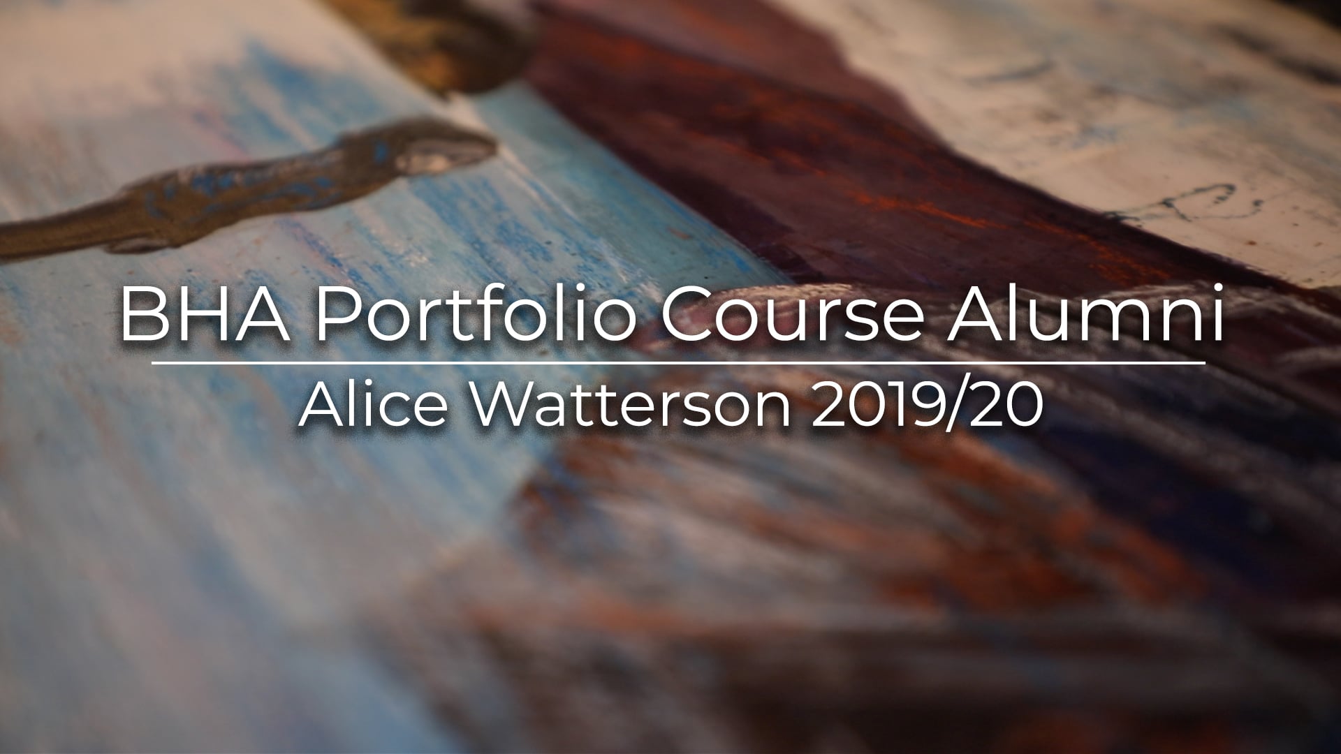 Bridge House Art Alumni | Alice Watterson 2019/20