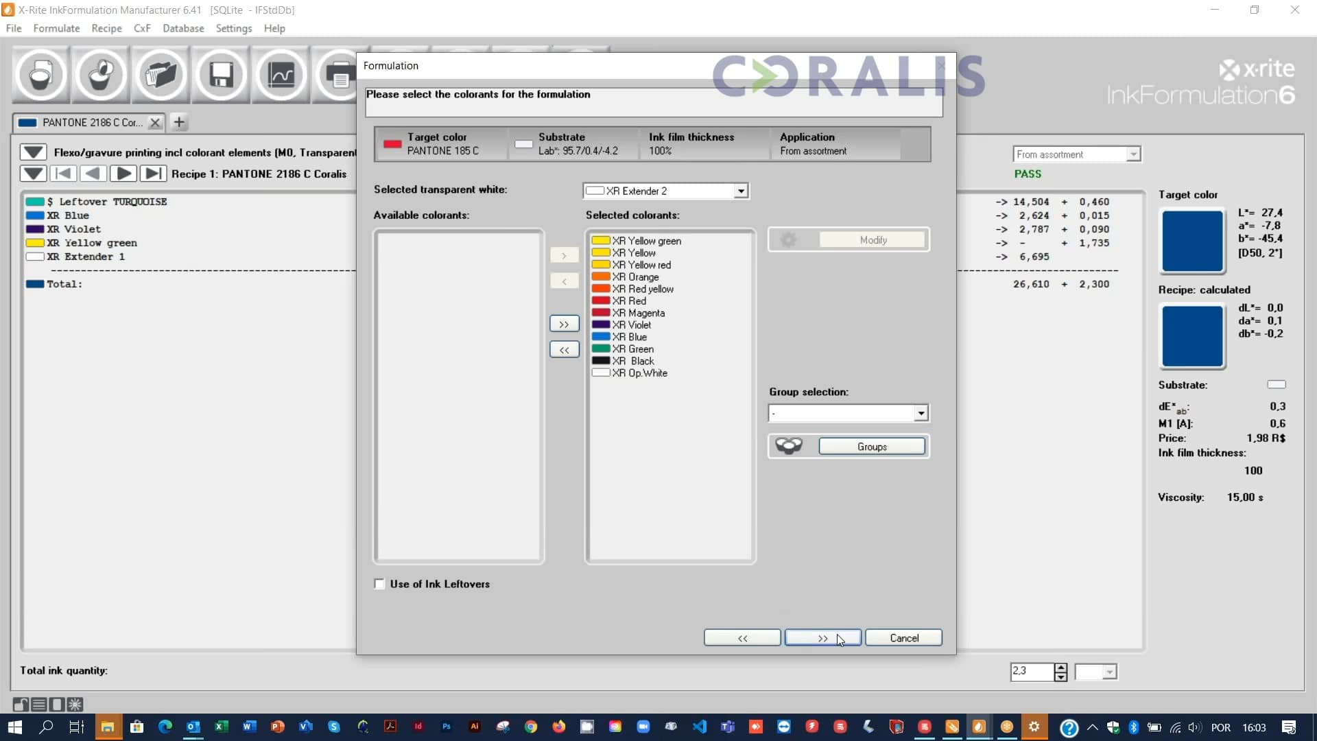 Demonstração do software Ink Formulation Versão 6.4 on Vimeo