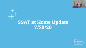 SSAT at Home Update [July 20]