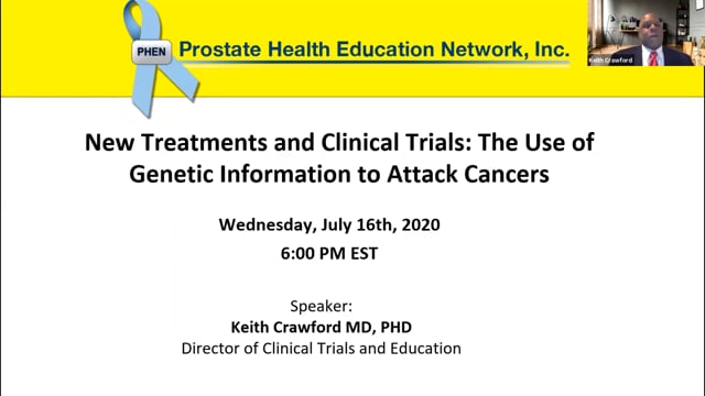 New Treatments and Clinical Trials: The Use of Genetic Information to Attack Cancers with Dr. Keith Crawford
