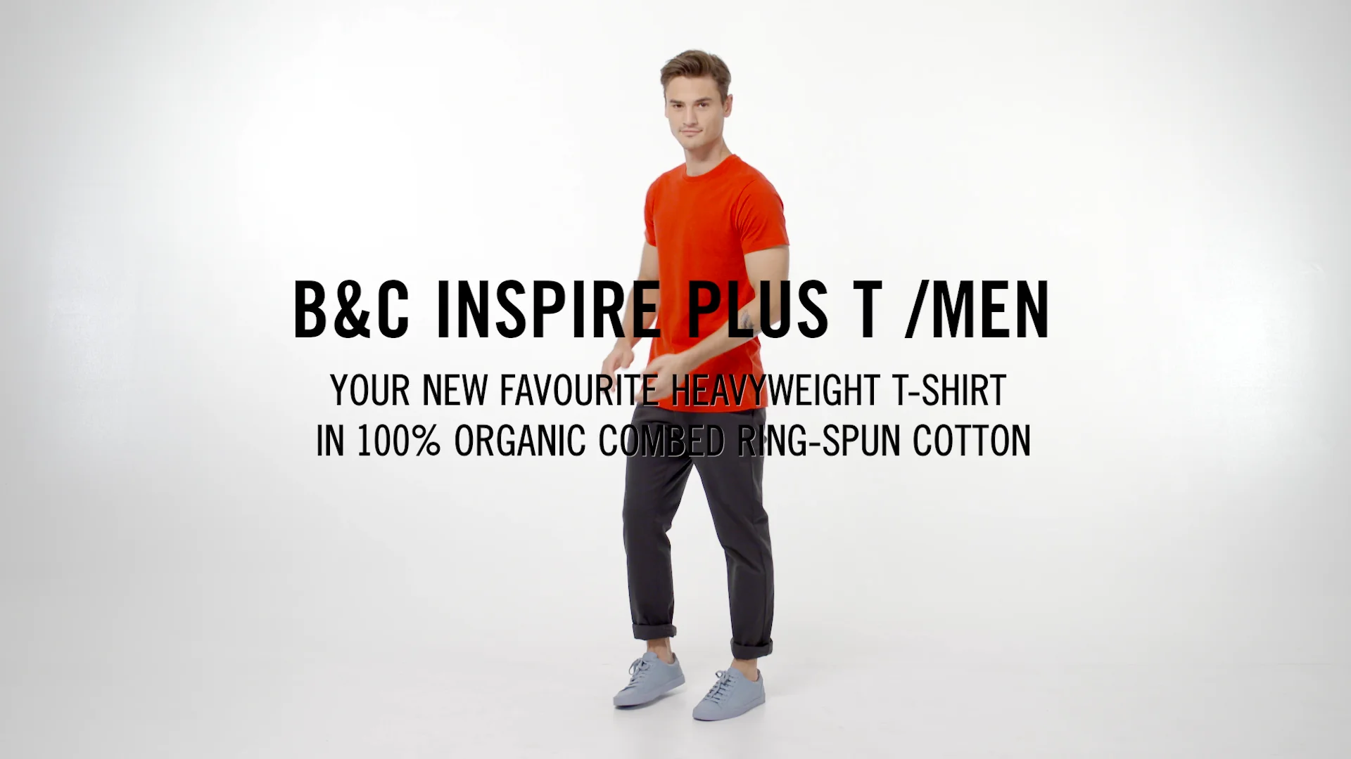 T-shirt Homme B&C Inspire Plus - Col Rond, Certifié Oeko-Tex, Neuf Avec étiquettes