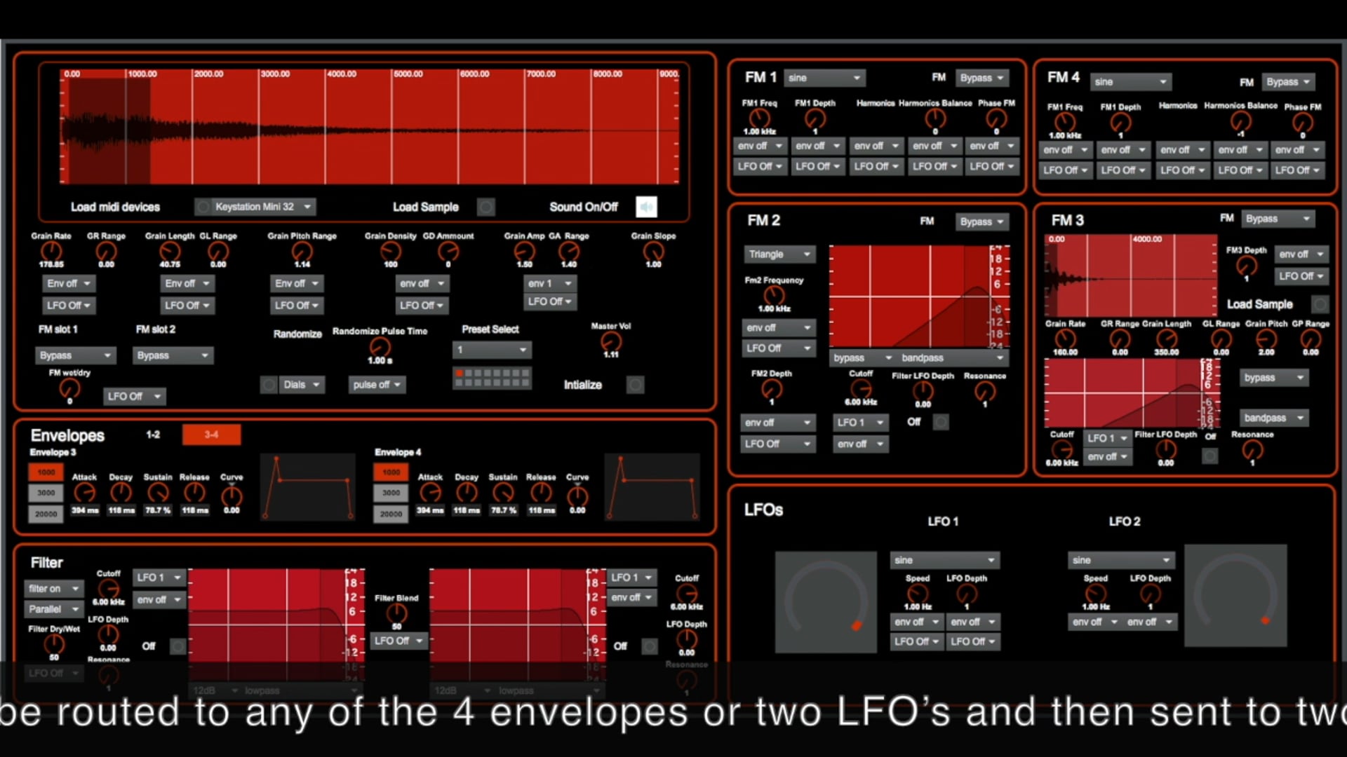 FM Granular Sampler made in Max Msp