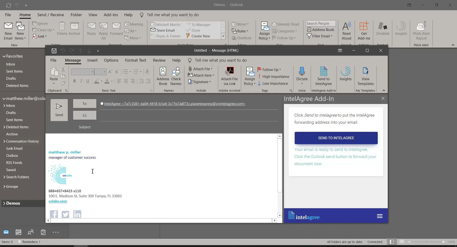 Setup Outlook to Use IntelAgree Addin on Mobile on Vimeo