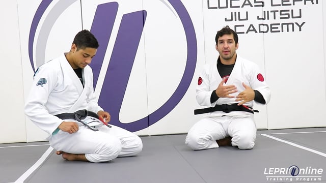 Spider Guard with Lapel Control Sweep Escape to Knee On Belly when Opponent Recomposes