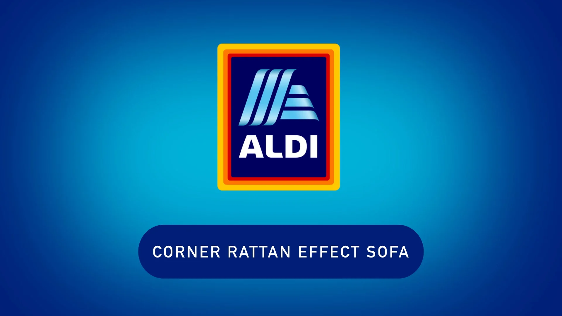 Aldi corner rattan discount effect sofa set