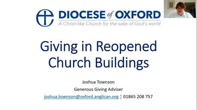 Contactless & QR Codes - Diocese of Oxford