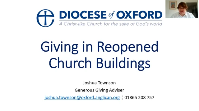 Contactless & QR codes - Diocese of Oxford