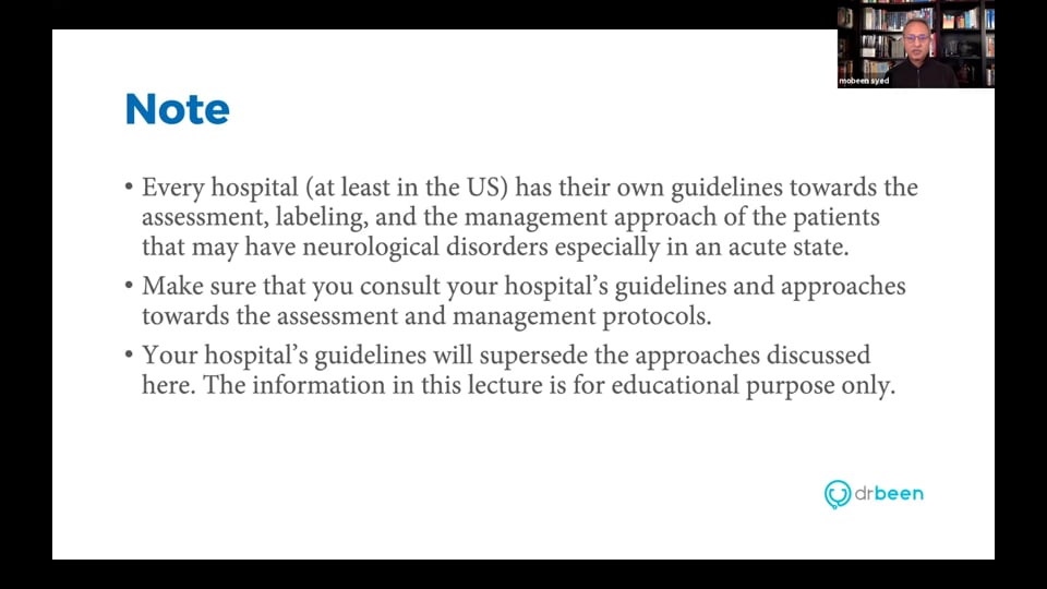 Webinar - Glasgow Coma Scale - Examination of a Patient in Coma