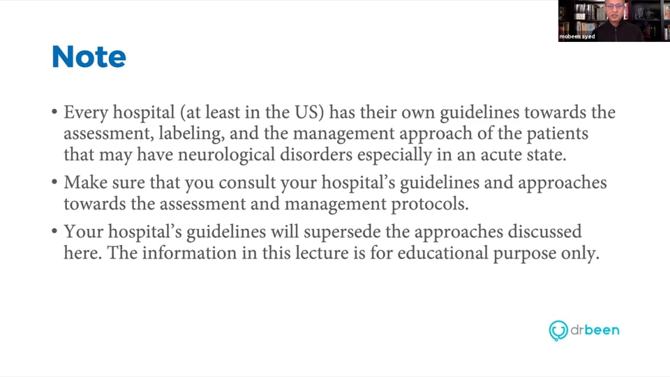 Webinar - Glasgow Coma Scale - Examination of a Patient in Coma