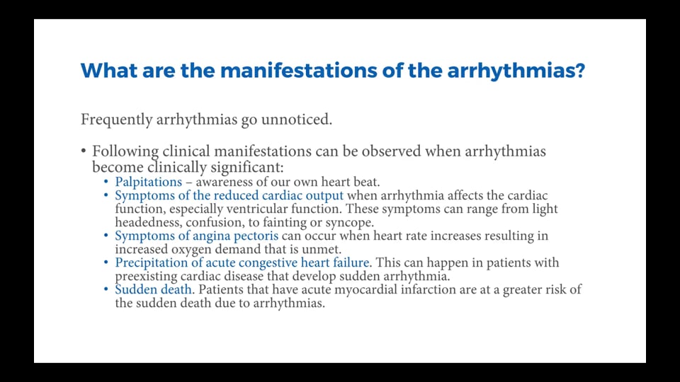 SA Nodal Arrhythmias