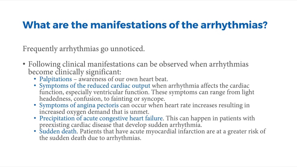 SA Nodal Arrhythmias