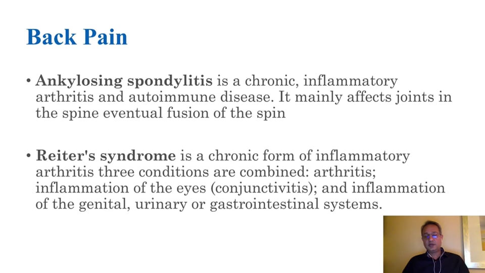 Clinical Approach to the Diseases of the Spinal Column (Lecture 3)