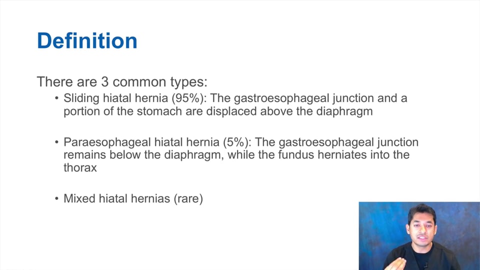 Clinical Diagnosis and Treatment of Hiatal Hernia