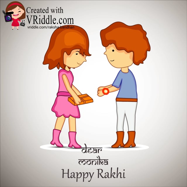 Make a Raksha Bandhan, Rakhi Greetings Card Video for your Brother or  Sister – VRiddle