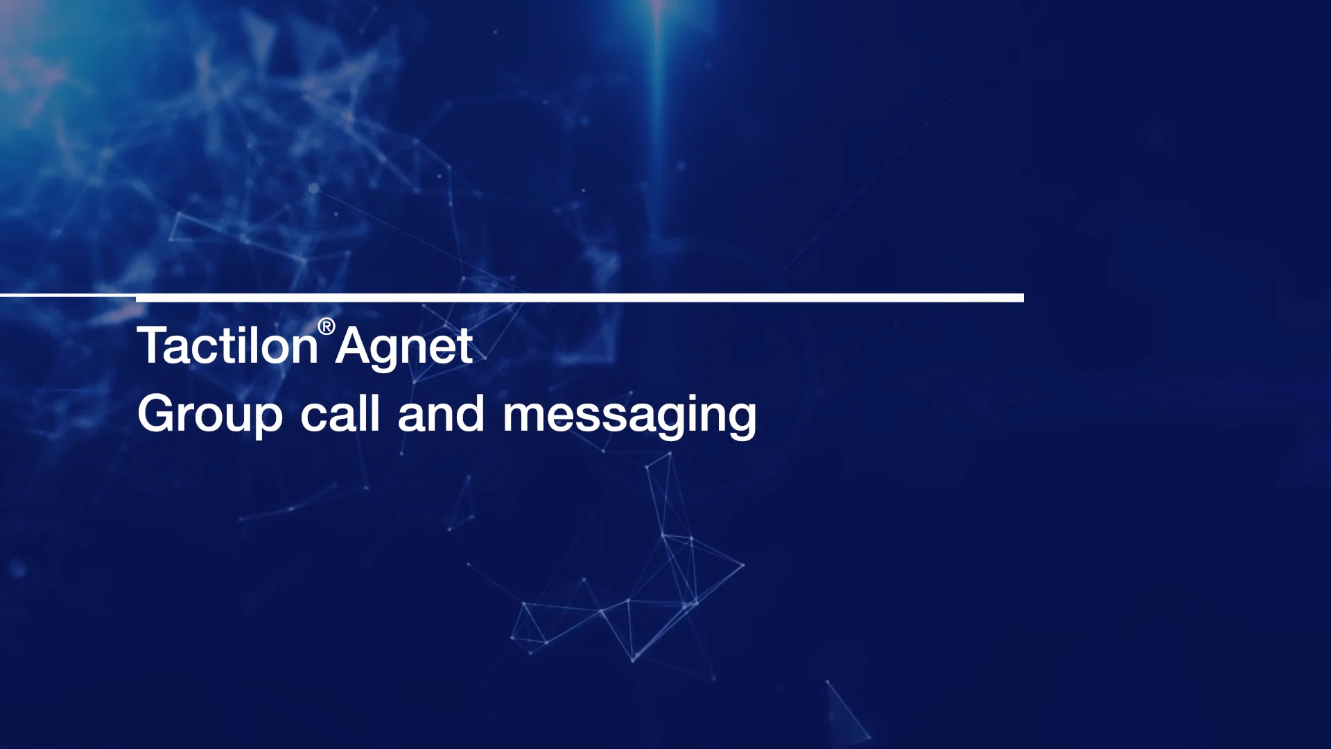 Tactilon Agnet brings professional group communications into smart devices