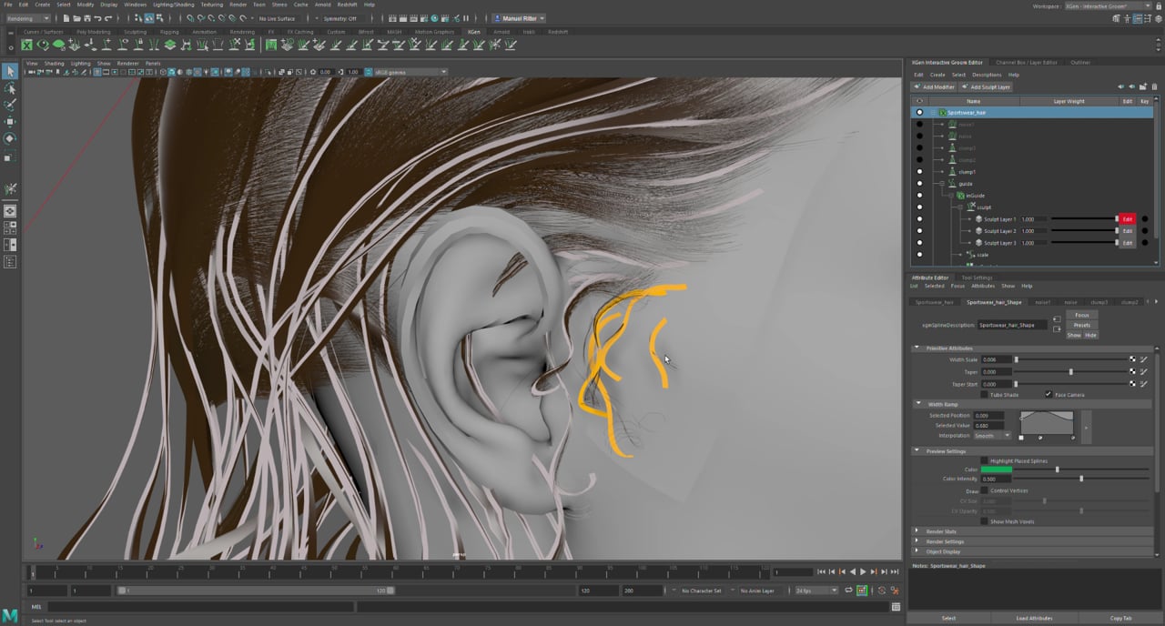 Xgen Interactive Clump Modifier changes shape of the guides issue ...