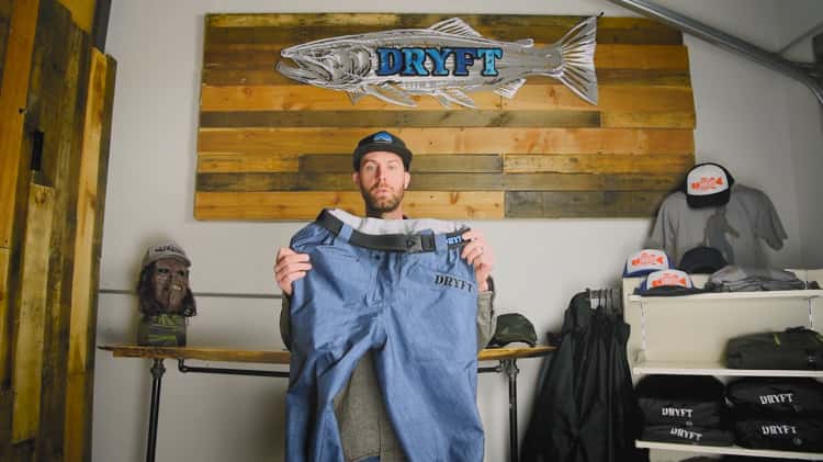 Session SEEKR Wading Pants - DRYFT street inspired fishing waders product  description on Vimeo