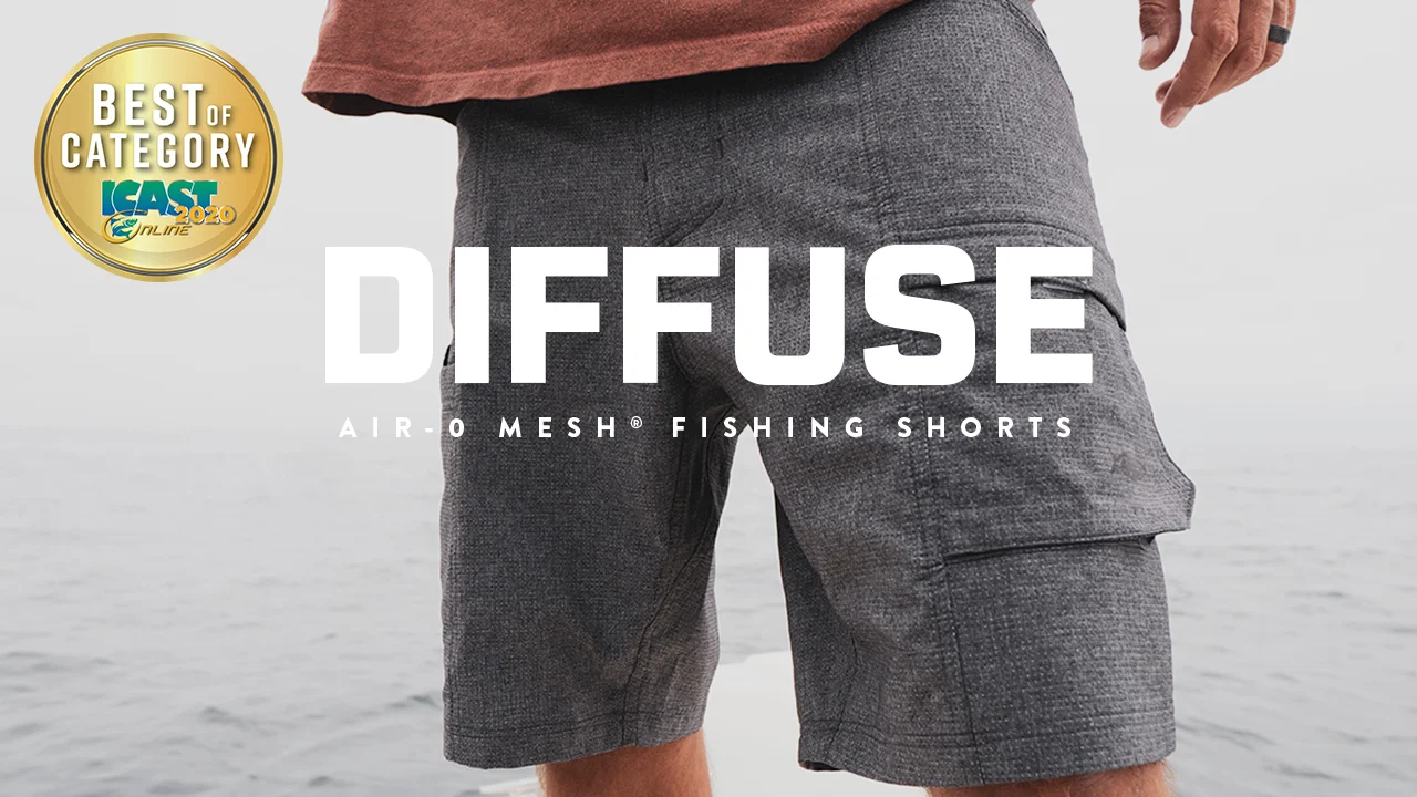 Diffuse Air-0 Mesh® Fishing Shorts on Vimeo
