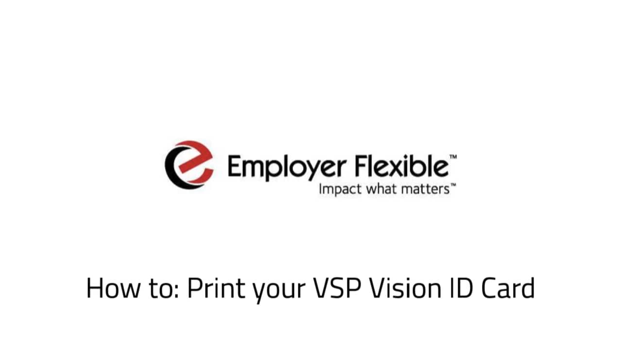 How to Print your VSP Vision ID Card on Vimeo