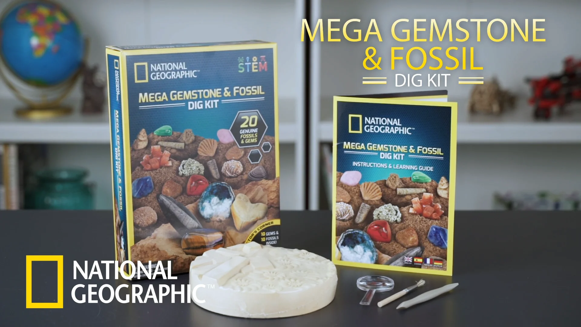 Finding Fossils and Gems With National Geographic Dig Kits