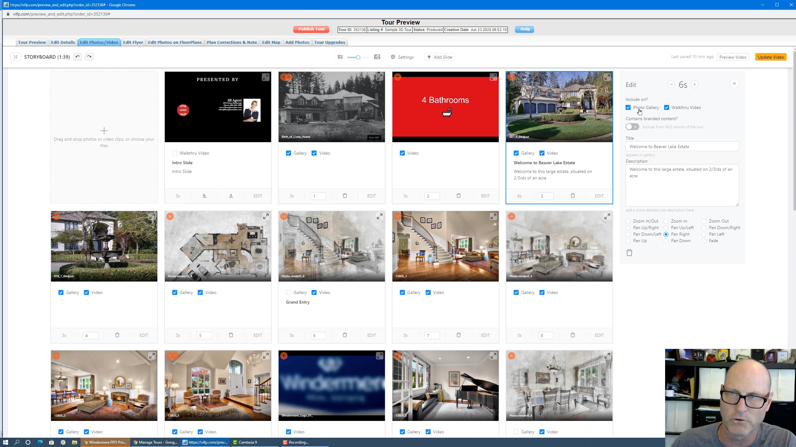Edit a Video and Distribute the Tour on Vimeo
